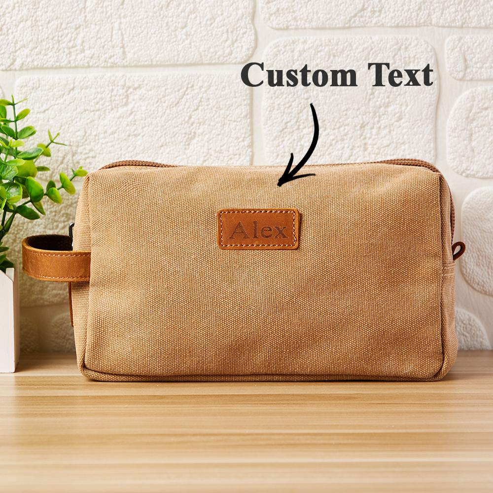Personalized Engraved Toiletry Bag - Perfect Wedding Gift — product image