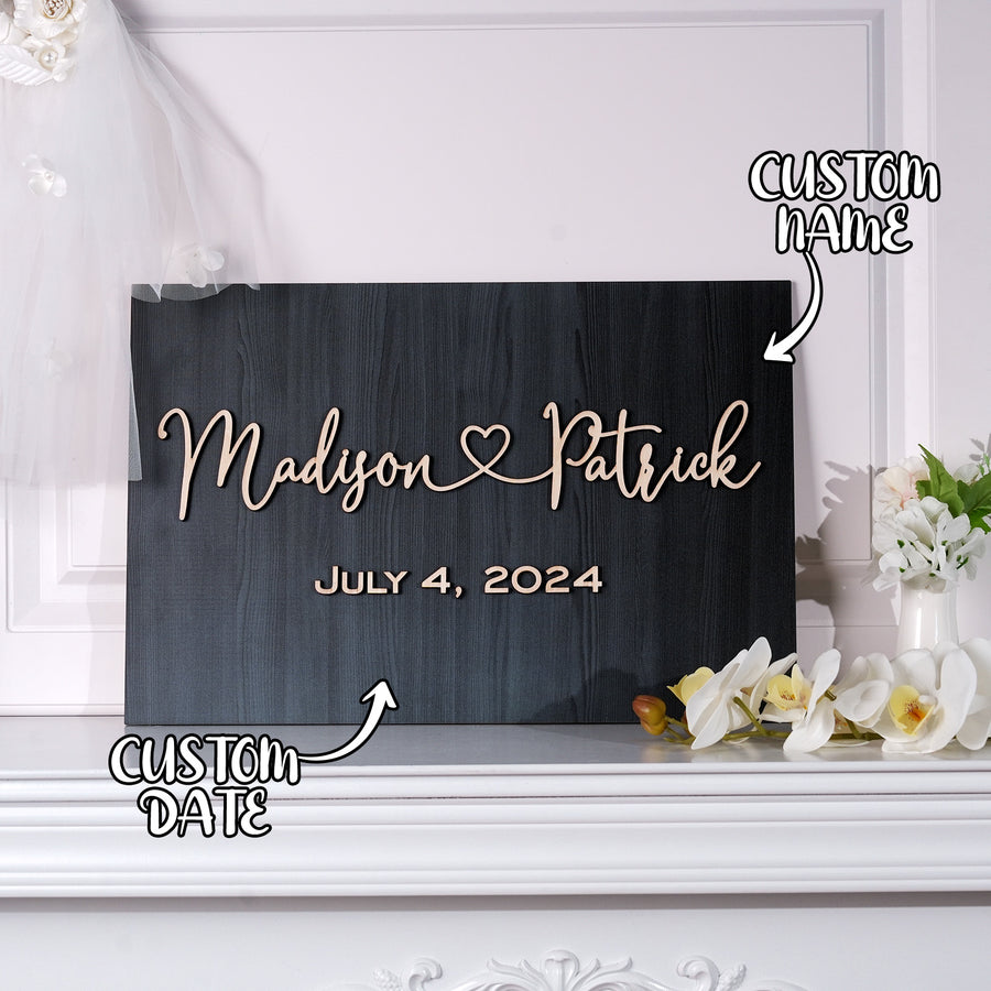 Personalized Wedding Sign Wedding Welcome Sign for Wedding Entrance — product image