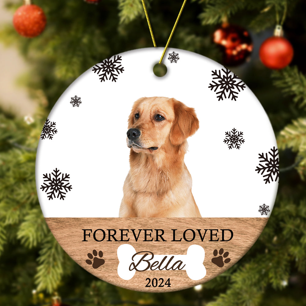 Personalized Memorial Dog Ornament Christmas Photo Ornament Christmas Gift for Pet Lovers — product image 2