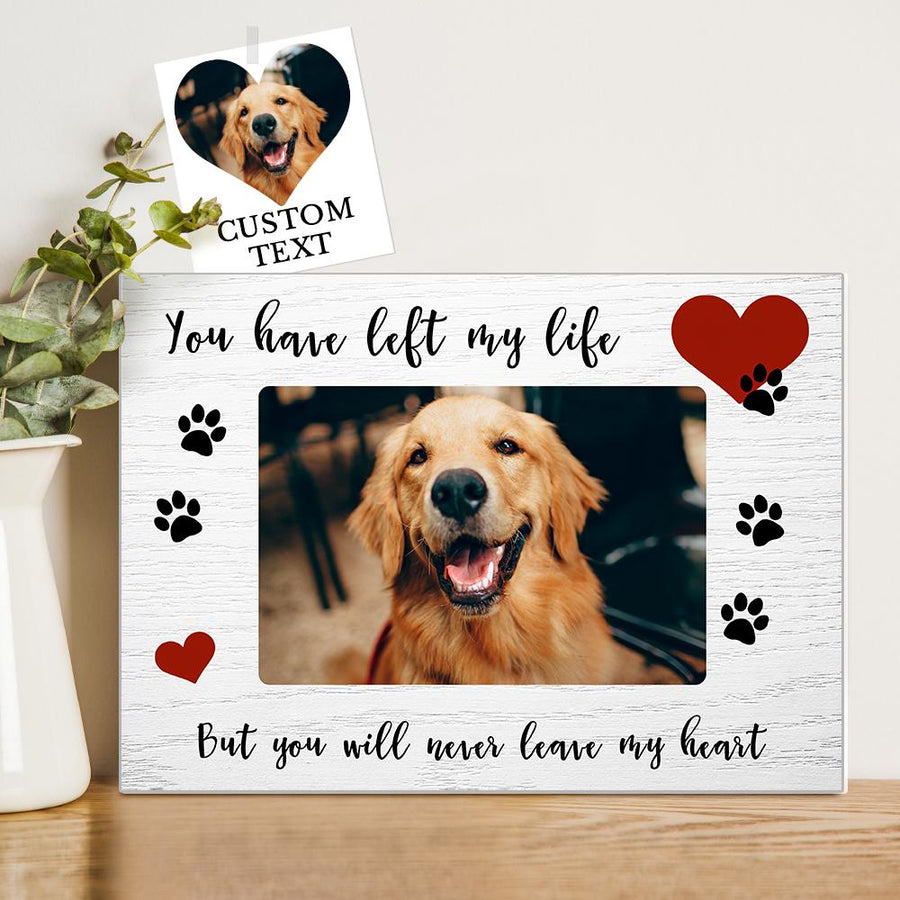 Custom Photo DIY Pet Memorial Picture Frame Pet Sympathy Photo Frame Gift for Pet Lovers — product image