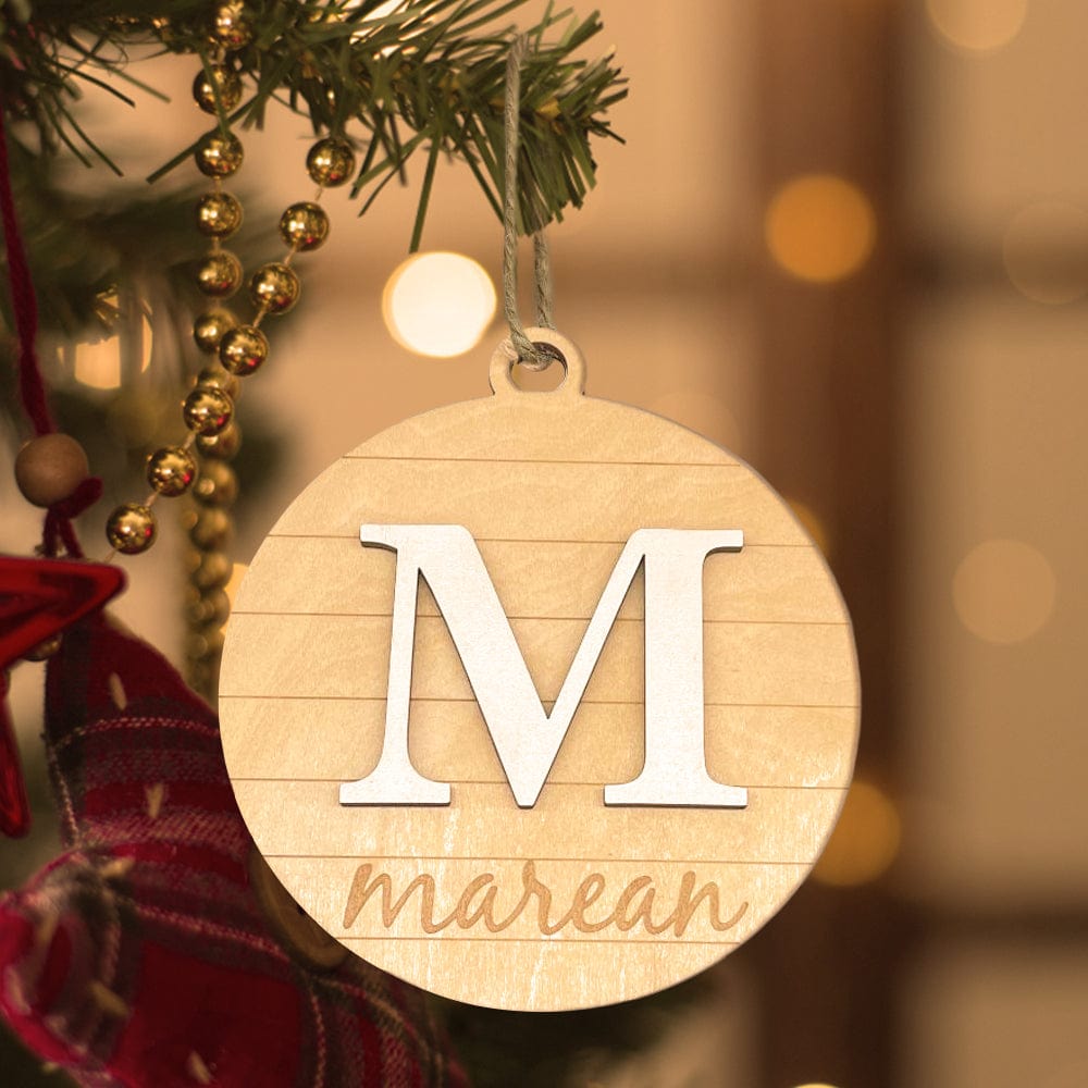 Custom Engraved Name Christmas Ornament Personalized Wooden Ornament Christmas Tree Decoration — product image 4