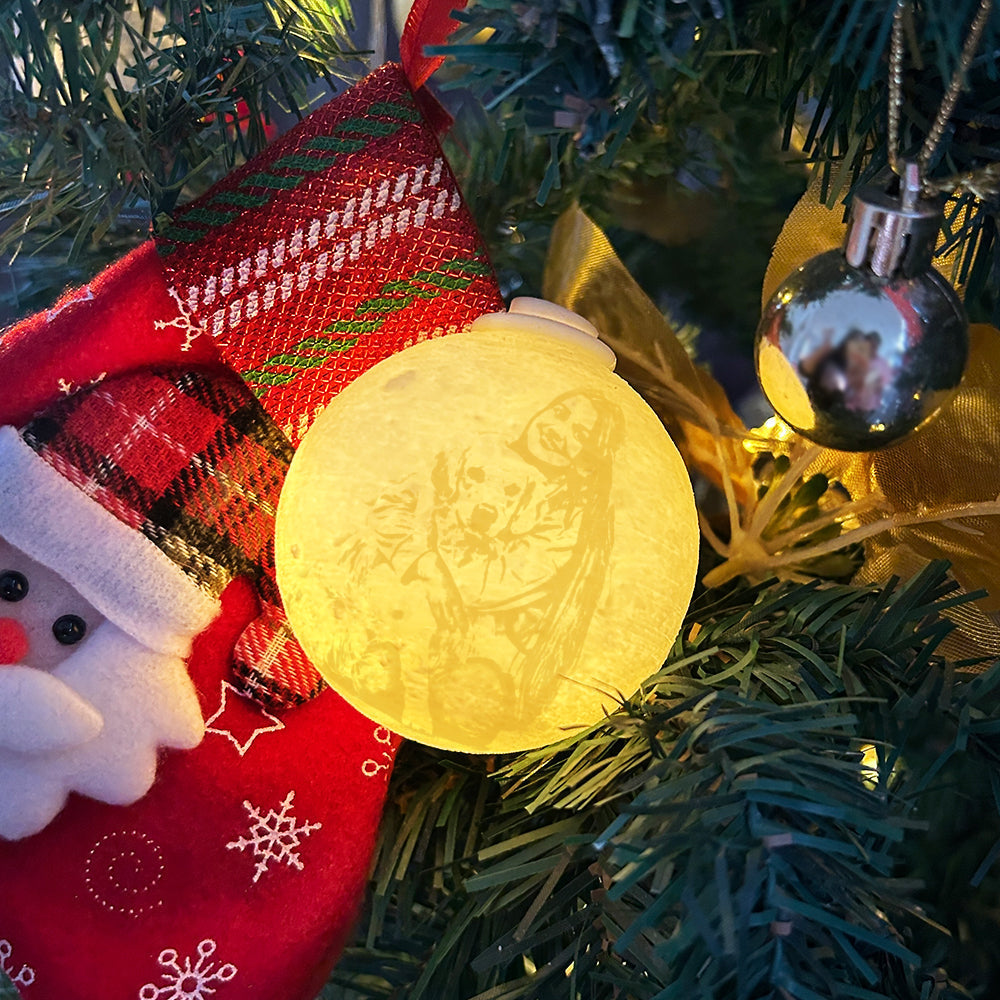 Custom 3D Printed Christmas Ornament Personalized Christmas Tree Ornament Ball — product image