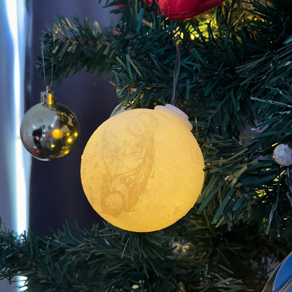 Custom 3D Printed Christmas Ornament Personalized Christmas Tree Ornament Ball — product image 3