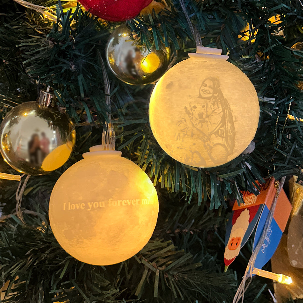 Custom 3D Printed Christmas Ornament Personalized Christmas Tree Ornament Ball — product image 4