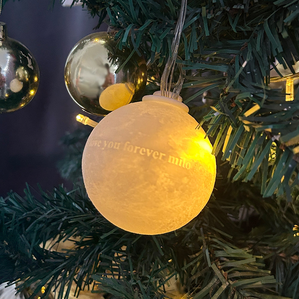 Custom 3D Printed Christmas Ornament Personalized Christmas Tree Ornament Ball — product image 6