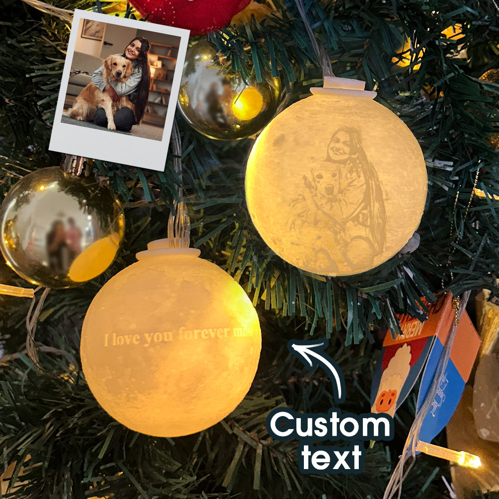 Custom 3D Printed Christmas Ornament Personalized Christmas Tree Ornament Ball — product image 5