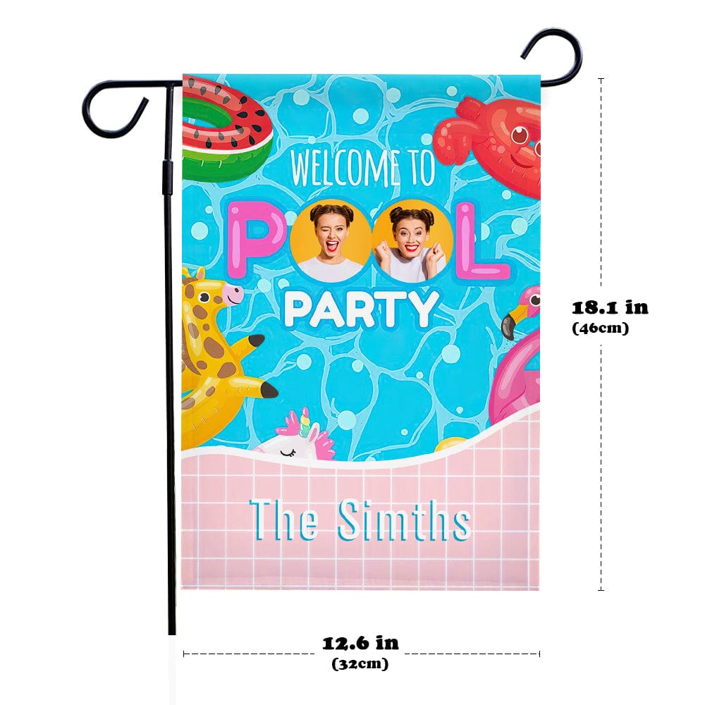 Welcome Sign Garden Flag Personalized Garden Flag for Pool Party — product image 4