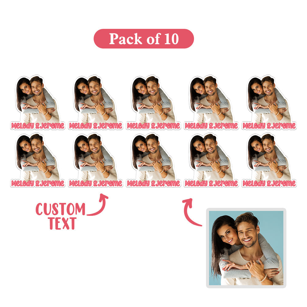 Custom Cup Computer Couple Sticker Personalized Sticker Gift for Lover — product image 2