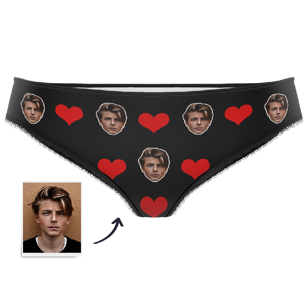 Valentine's Day Gift Heart - Custom Face Panties Underwear — product image 3