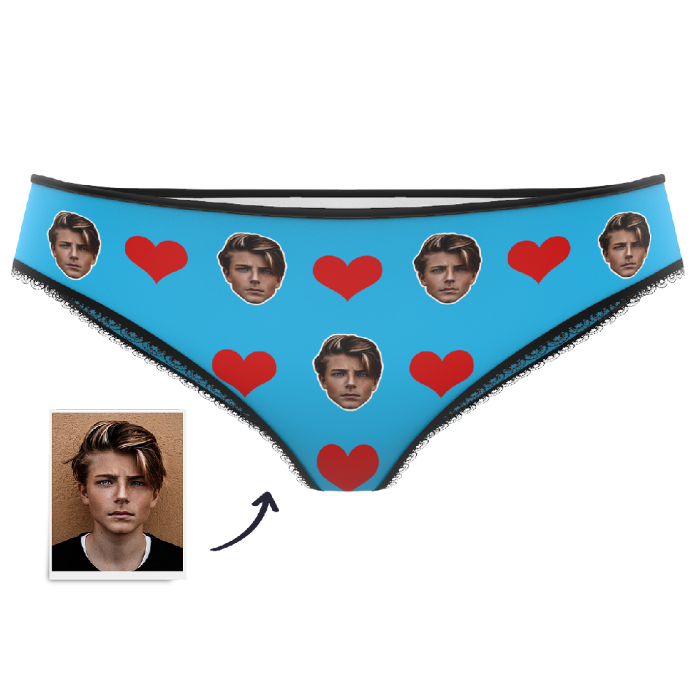 Valentine's Day Gift Heart - Custom Face Panties Underwear — product image 4