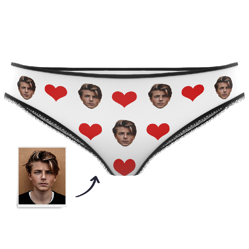Valentine's Day Gift Heart - Custom Face Panties Underwear — product image 2