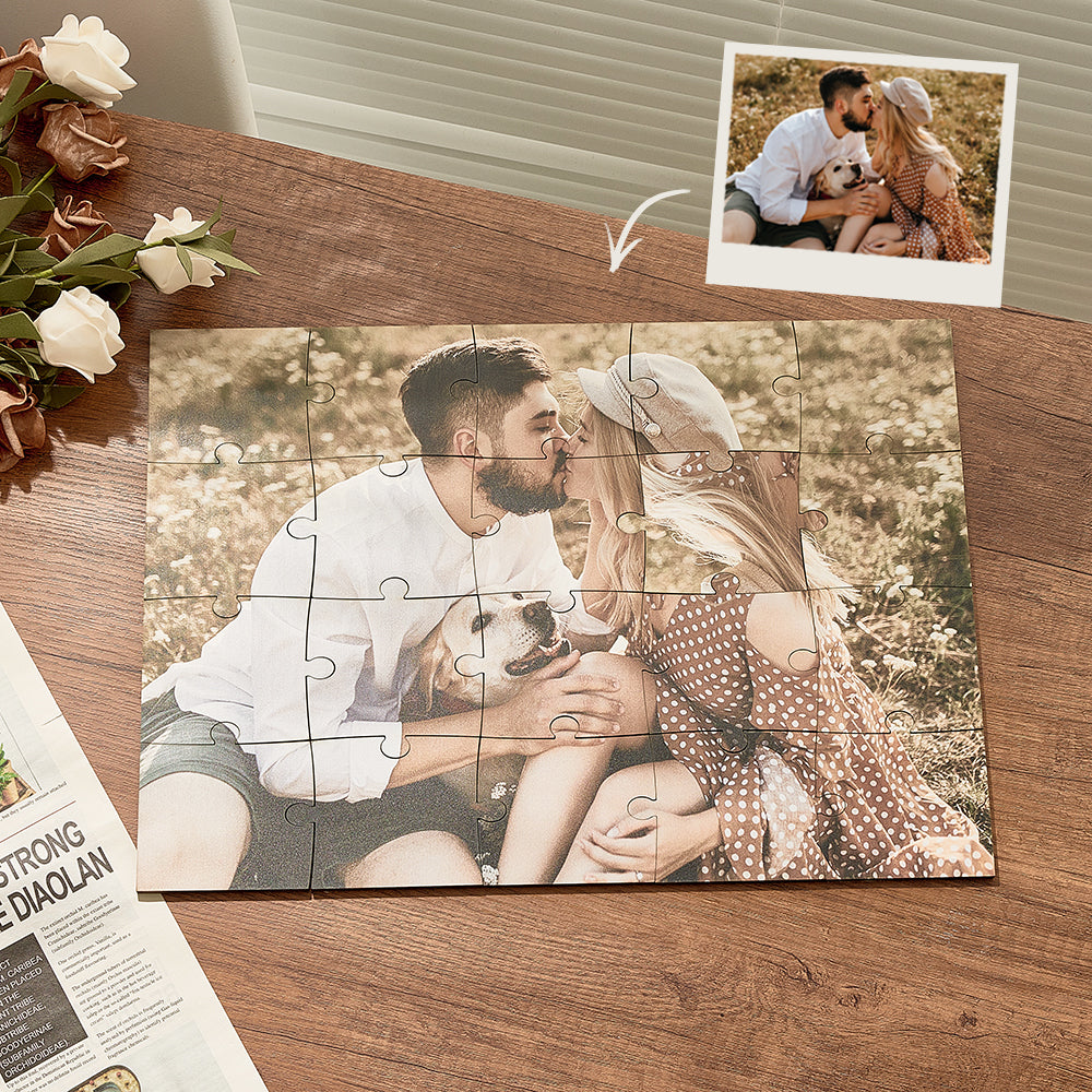 Custom Wooden Jigsaw Puzzle 30CM*42CM (20 Pieces) - Without Frame — product image 2