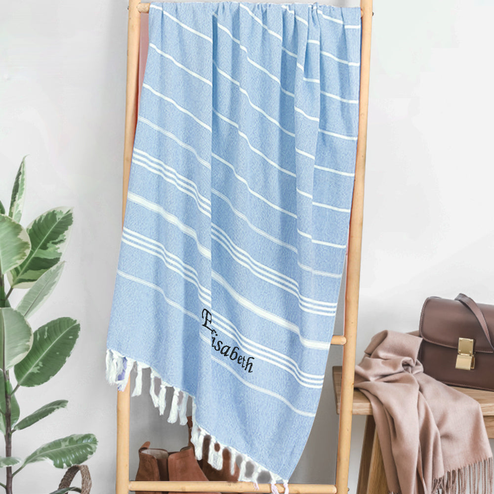 Personalized Name Fringe Beach Towel - Perfect Bridesmaids' Gifts Wedding Gifts — product image 10