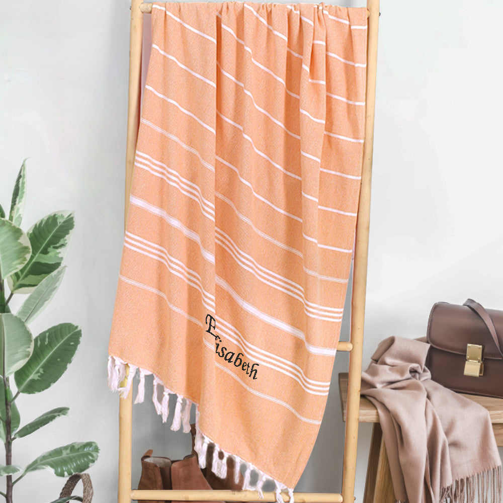 Personalized Name Fringe Beach Towel - Perfect Bridesmaids' Gifts Wedding Gifts — product image 13