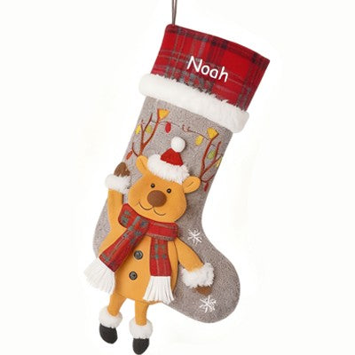 Custom Name 3D Pattern Christmas Stocking Ornament Tree Decoration — product image 5
