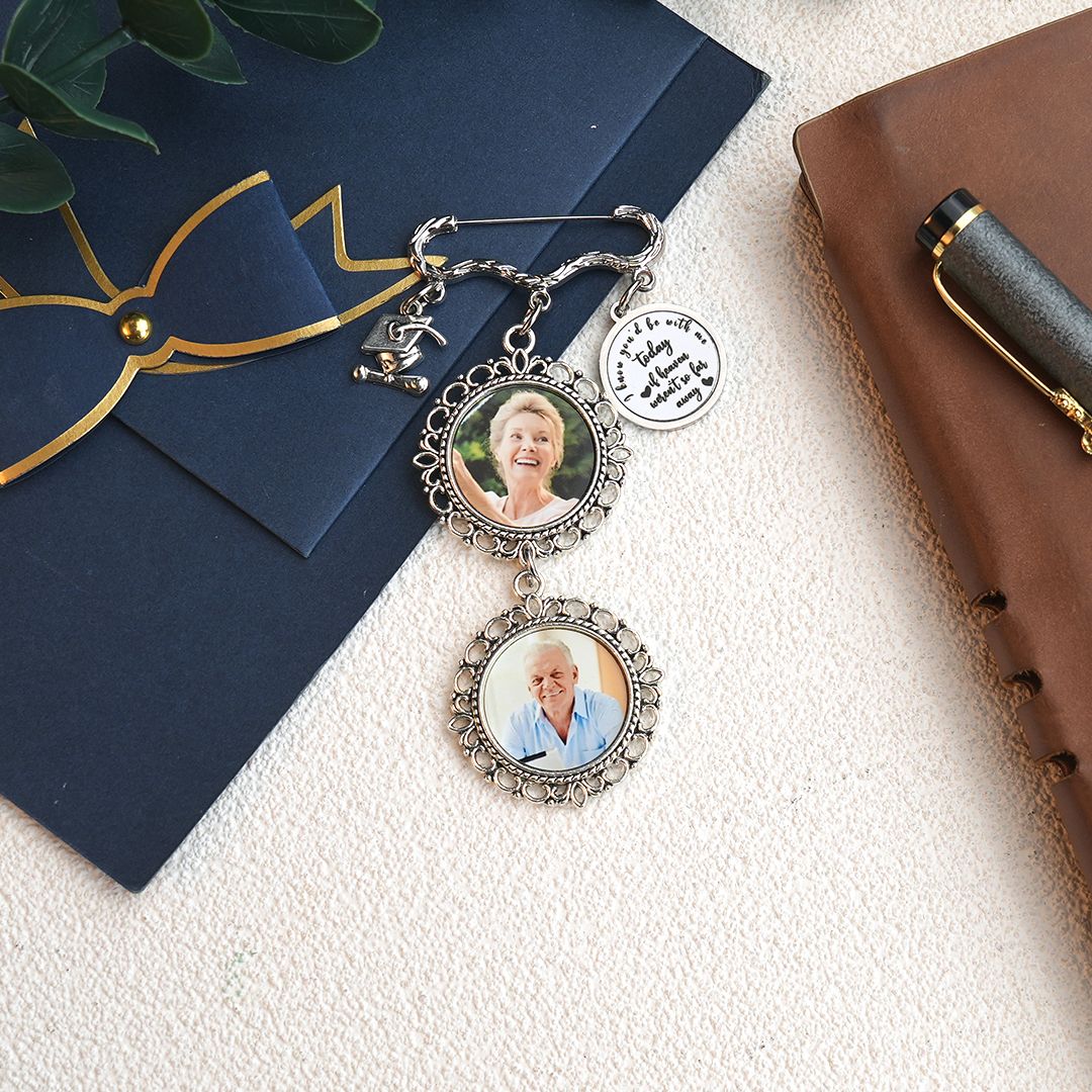 Personalized Graduation Cap Memorial Tassel Brooch Pin Grad Ceremony Sympathy Gift for Class of 2024 Graduates — product image 7