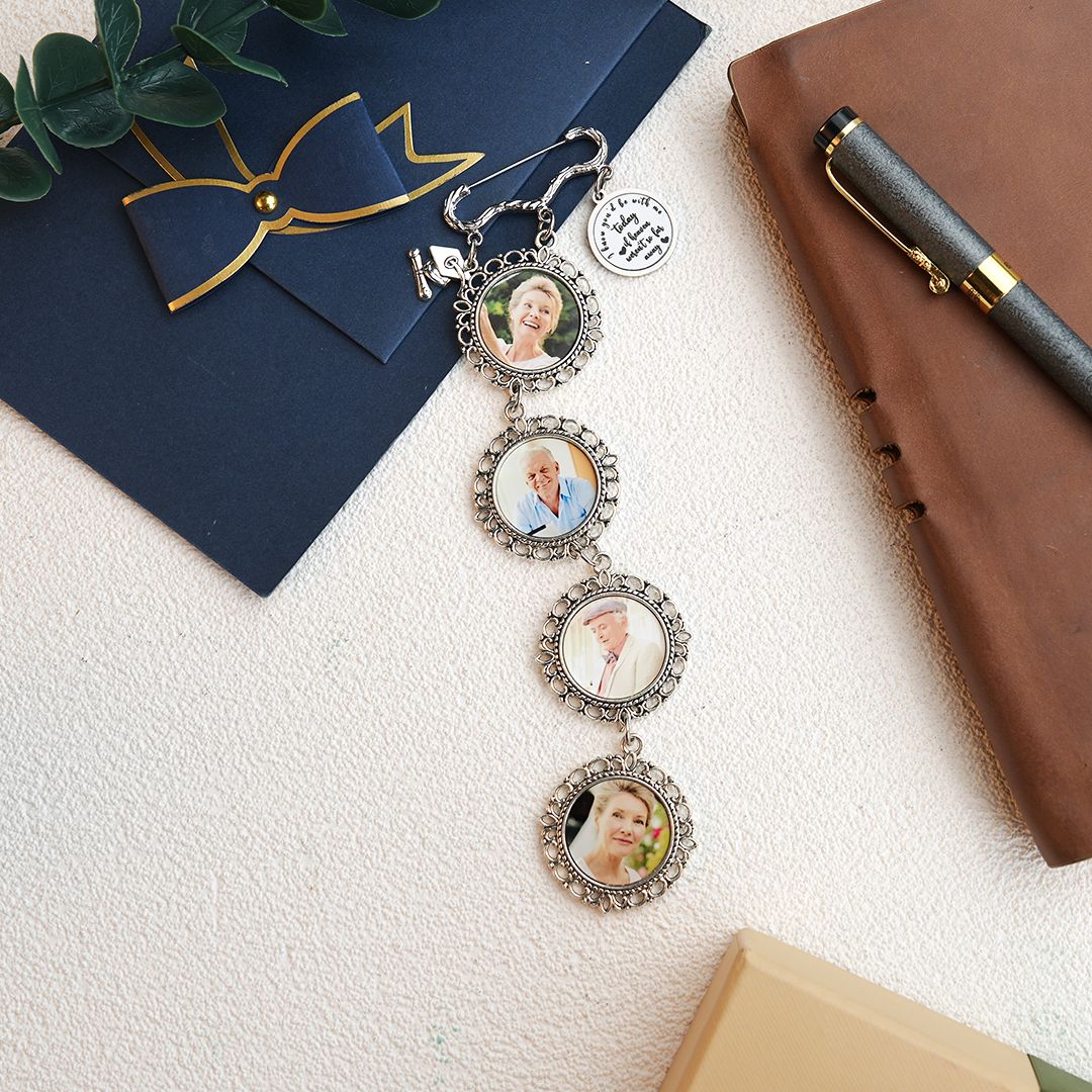 Personalized Graduation Cap Memorial Tassel Brooch Pin Grad Ceremony Sympathy Gift for Class of 2024 Graduates — product image 9
