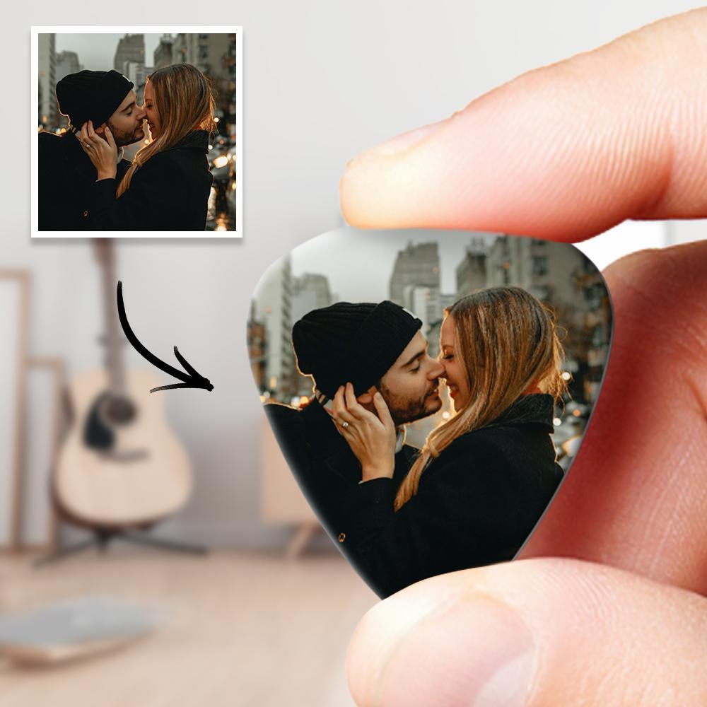 Personalized Guitar Pick with Photo for Musicians Customized for Boyfriend - 12pcs — product image