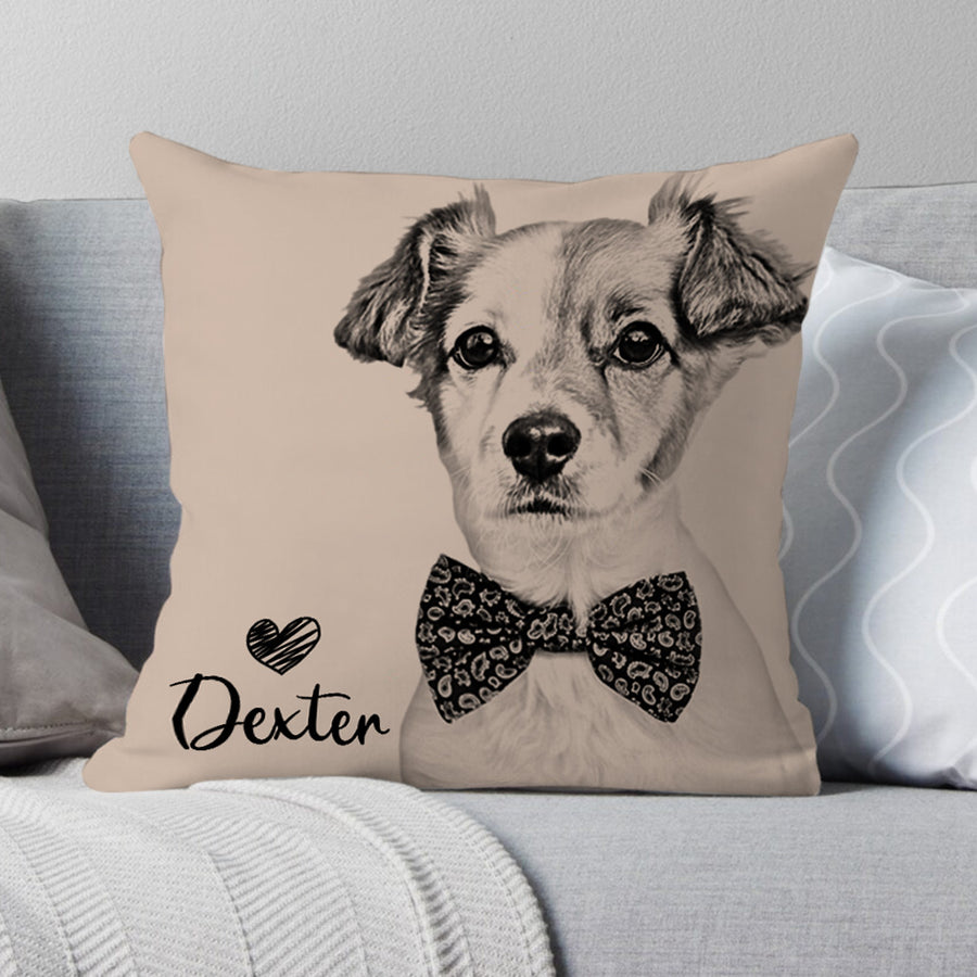 Custom Personalized Cat Dog Pillow , Personalized Dog Pillows Cases Cat Picture Pillow Pet Picture Pillow, Long Distance Relationship Gift — product image