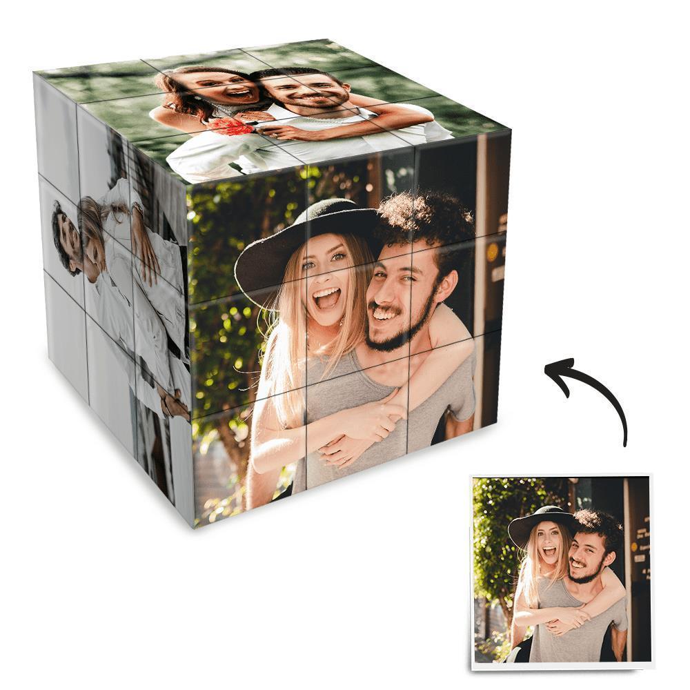 Custom Multi Photo Cube - Magic Cube For Couple — product image
