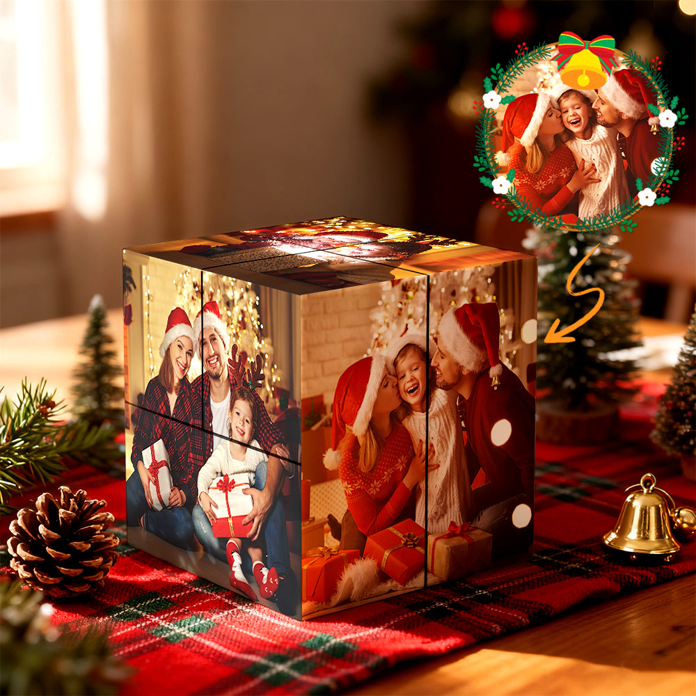 Custom Photo Cube Personalized Magic Puzzle Christmas Gift for Family — product image
