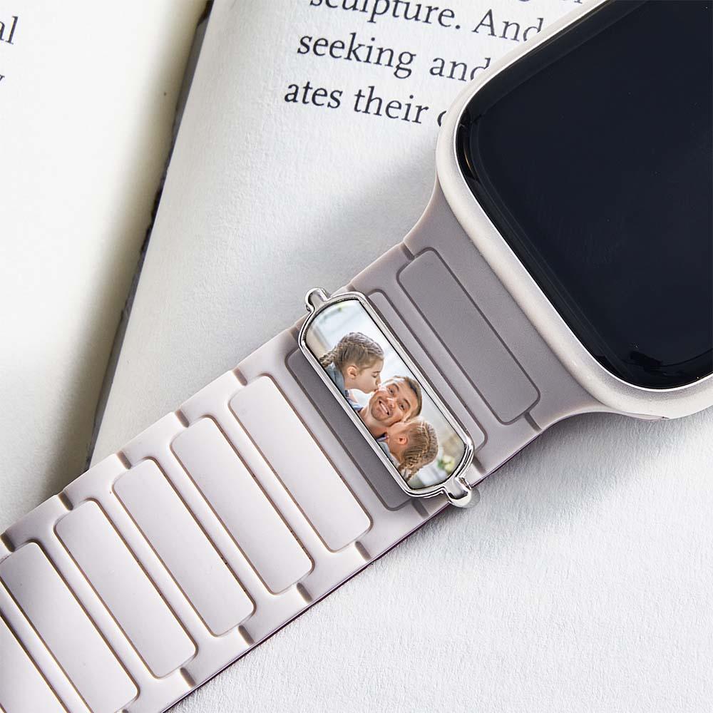 Custom Photo Watch Strap Charm - Personalized Smartwatch Beaded Accessory — product image 9
