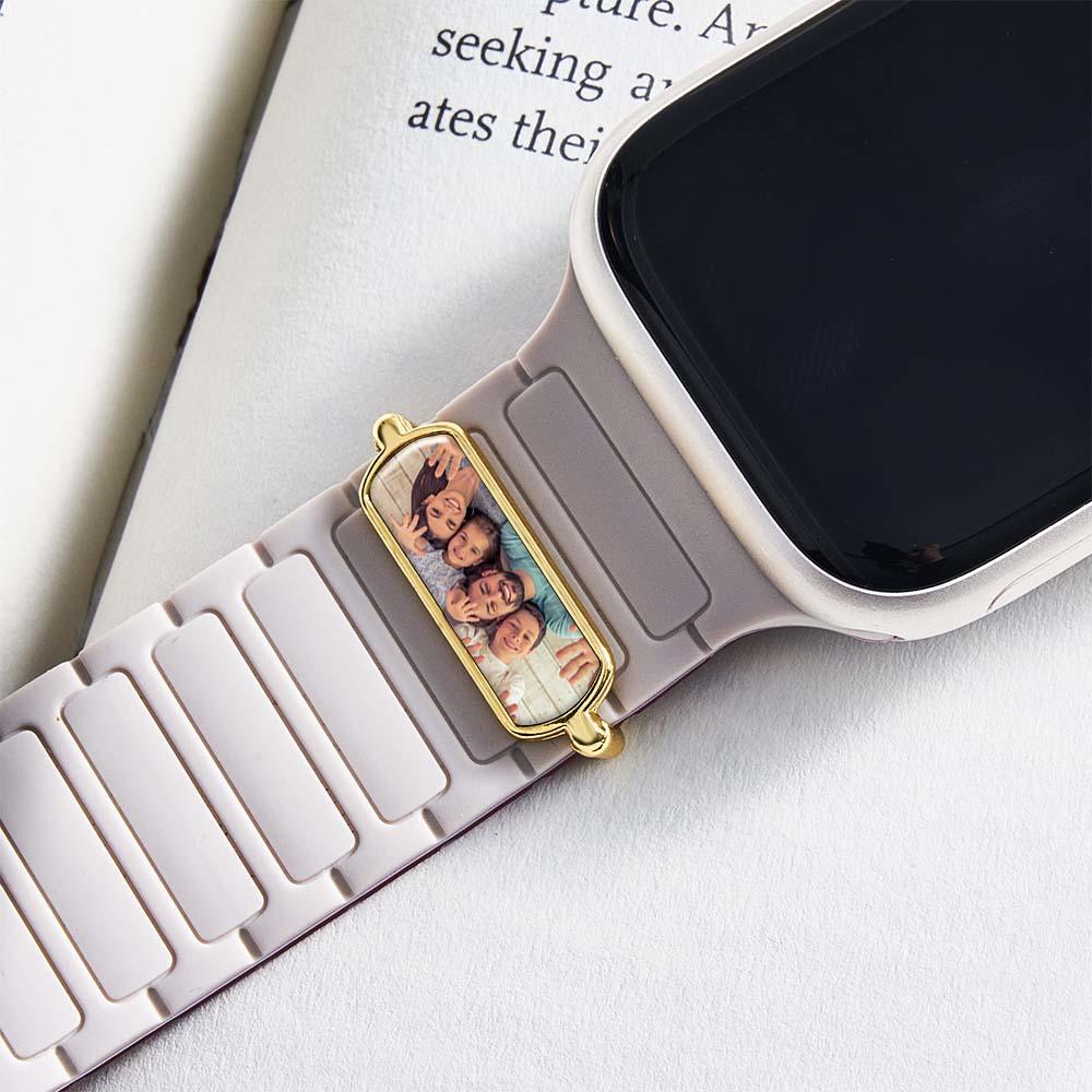 Custom Photo Watch Strap Charm - Personalized Smartwatch Beaded Accessory — product image 10