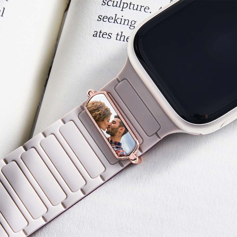Custom Photo Watch Strap Charm - Personalized Smartwatch Beaded Accessory — product image 11