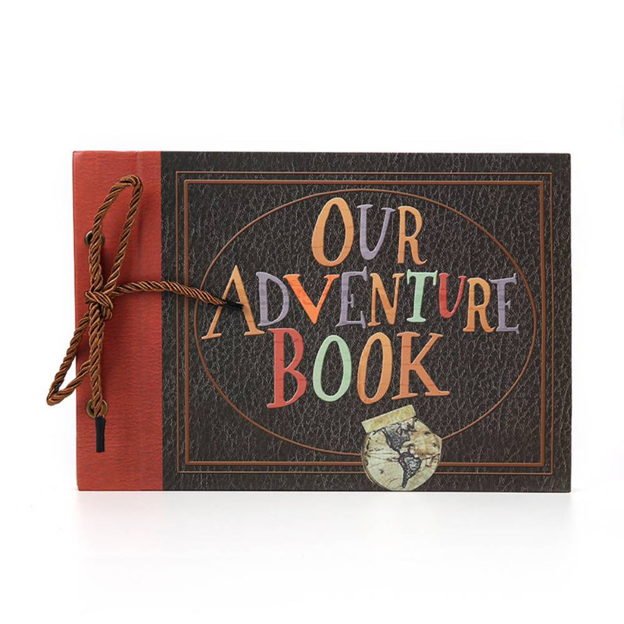 Our Adventure Book Handmade DIY Family Scrapbook Retro Travel Memory Book Valentine's Day Gift for Lover — product image
