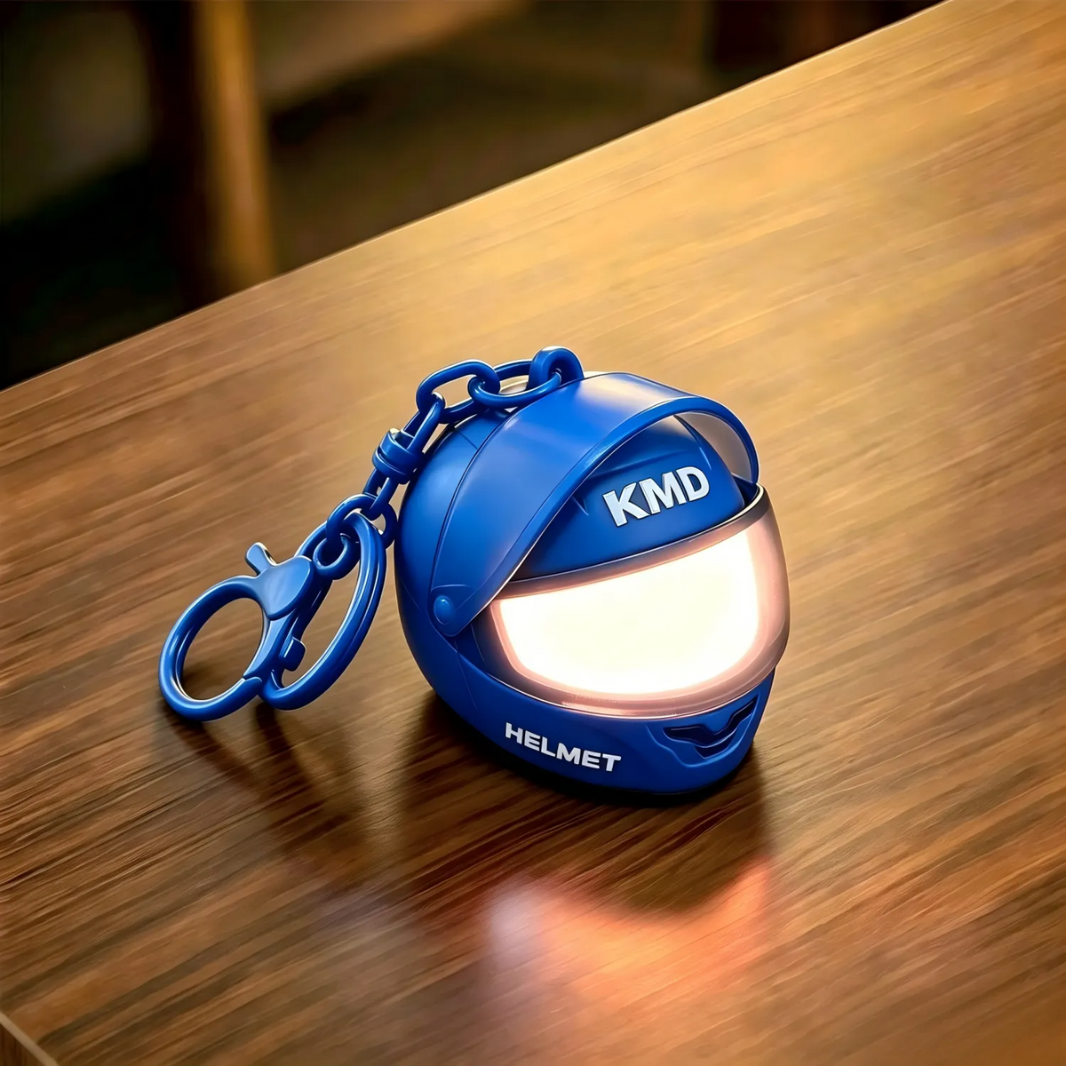Light-Up Colorful Motorcycle Helmet Keychain Glows With Led Lights Unique And Creative Gift Suitable For Hanging On Bags Gift For Friends — product image 2