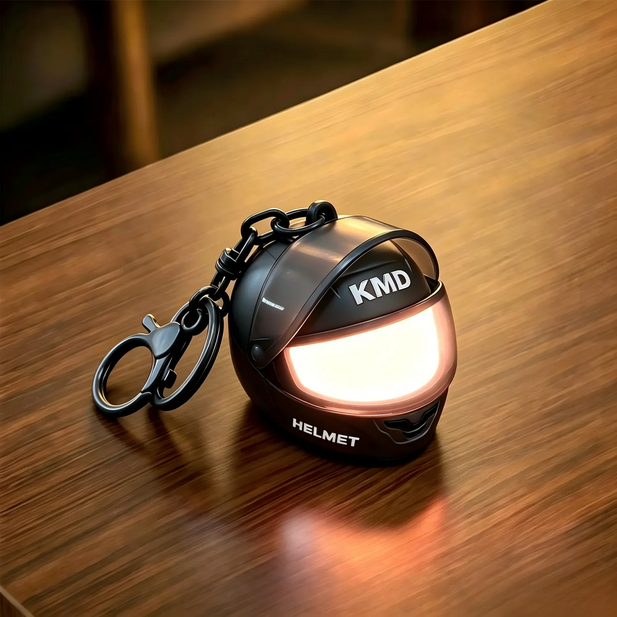 Light-Up Colorful Motorcycle Helmet Keychain Glows With Led Lights Unique And Creative Gift Suitable For Hanging On Bags Gift For Friends — product image 4