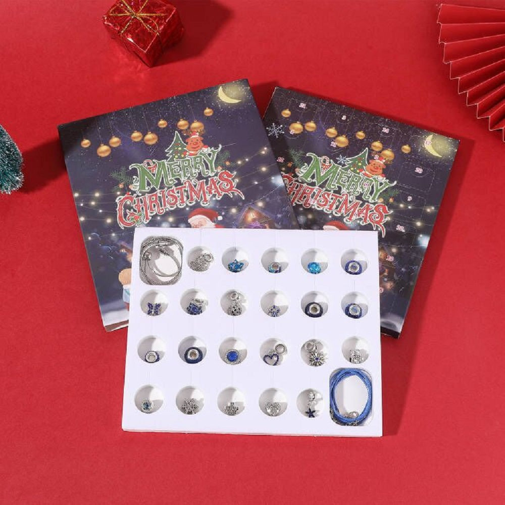 Christmas Gifts Advent Calendar Charm Christmas Countdown Calendar Box Set DIY Charm Jewellery — product image 4