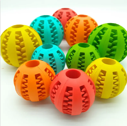 Interactive Rubber Slow Feeder Dog Ball — product image 3