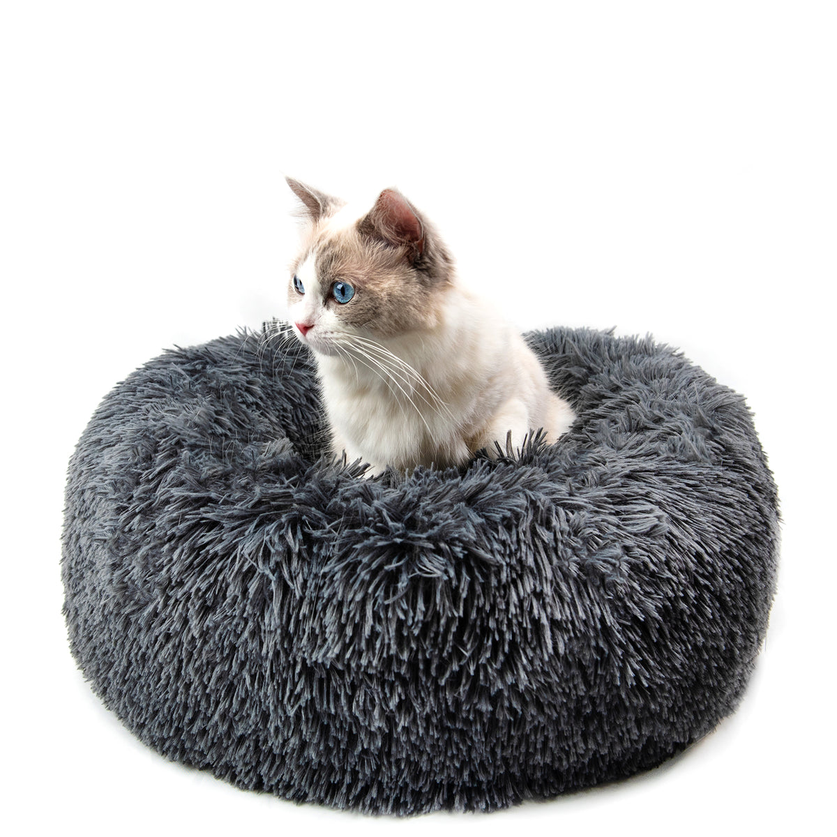 Round Plush Dog Bed for Small Dogs and Puppies — product image 2