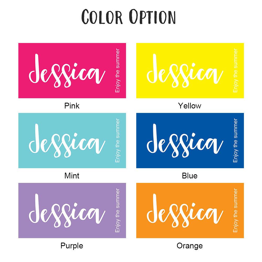 Personalized Beach Towel Custom Name Text Pool Bath Towel — product image 3