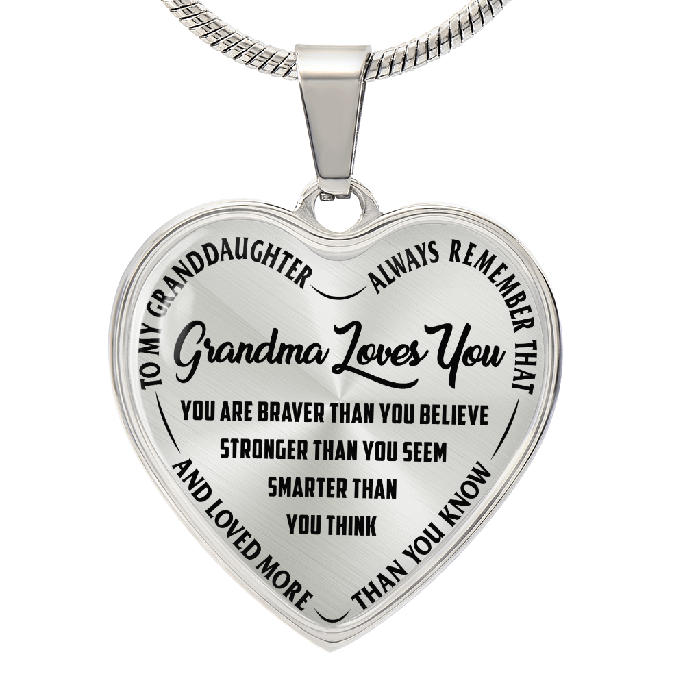 Grandma Loves You - Heart Necklace — product image