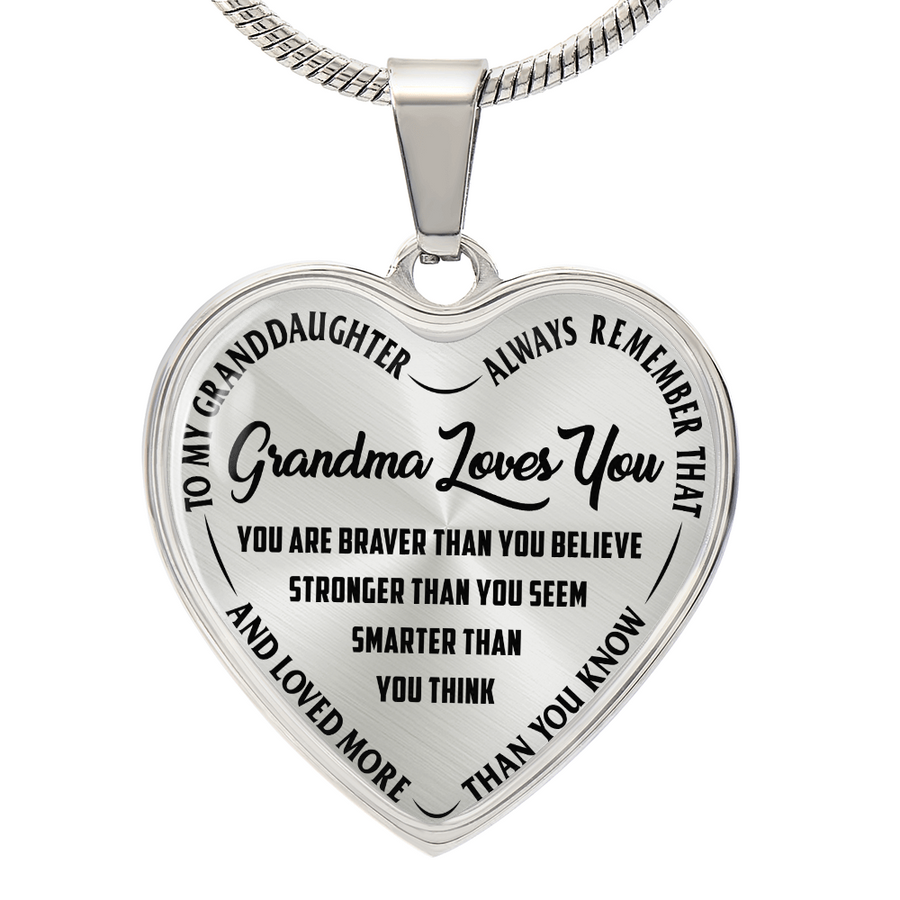 Grandma Loves You - Heart Necklace — product image