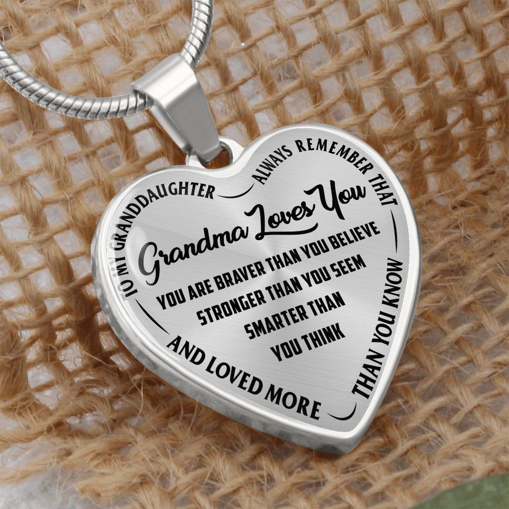 Grandma Loves You - Heart Necklace — product image 2
