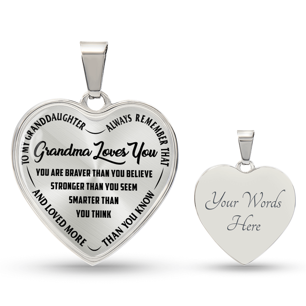 Grandma Loves You - Heart Necklace — product image 4