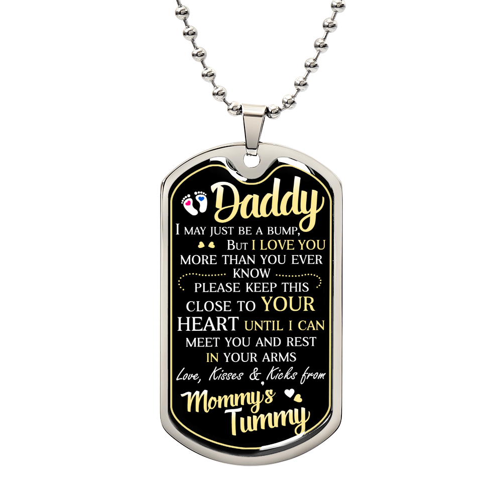 Dad To Be - Dog Tag Necklace — product image