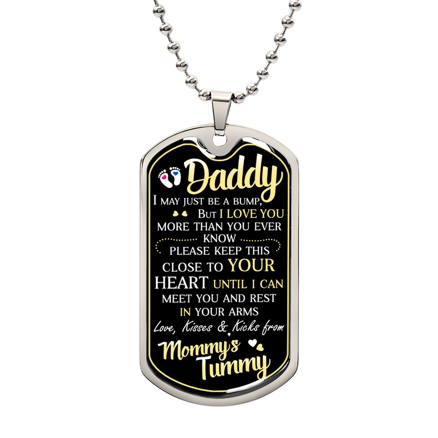 Dad To Be - Dog Tag Necklace — product image