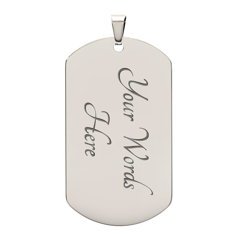Dad To Be - Dog Tag Necklace — product image 3