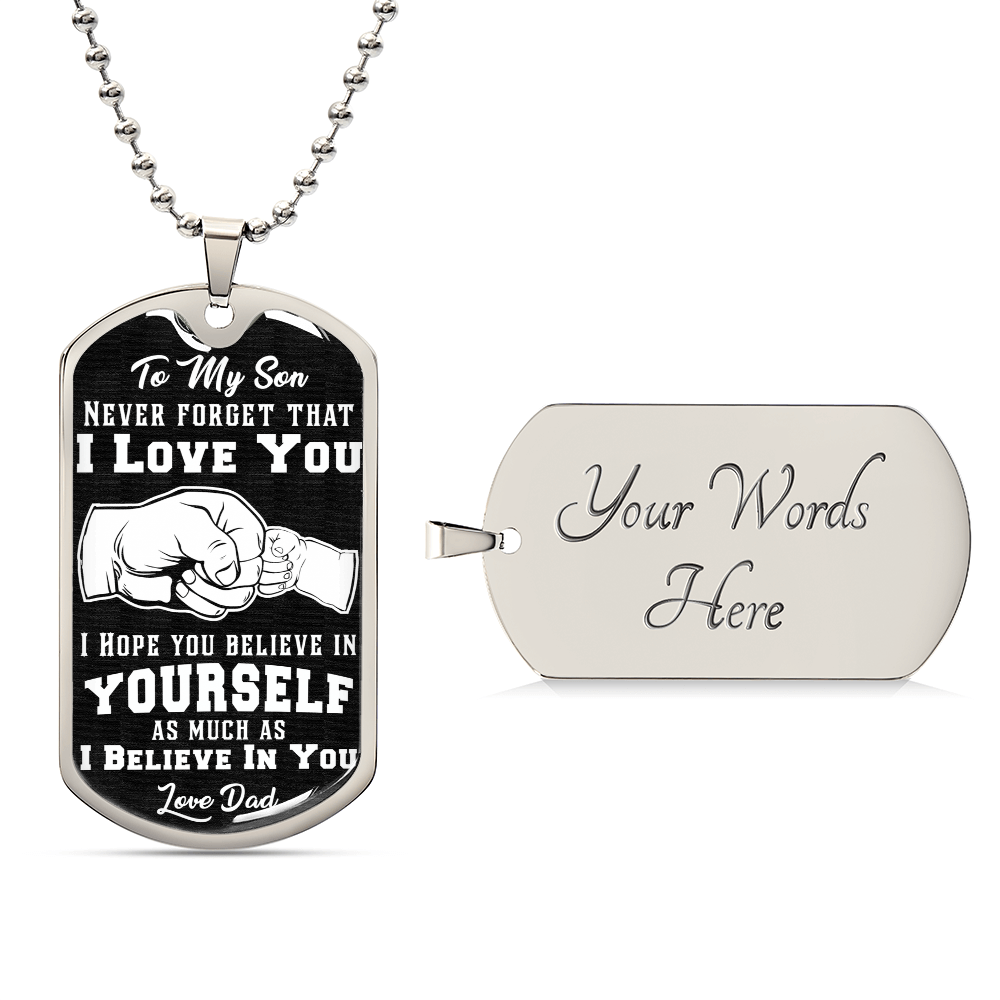 Believe In Yourself - Dog Tag Necklace — product image 2
