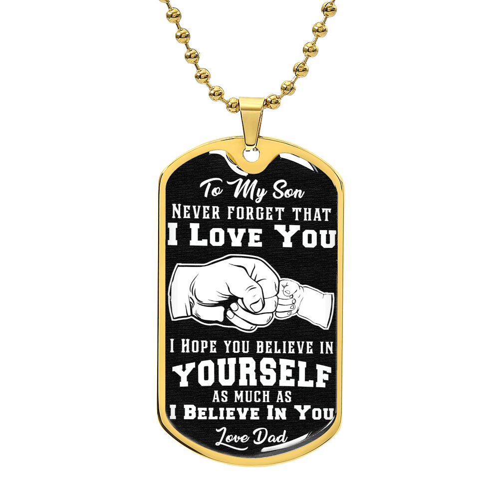Believe In Yourself - Dog Tag Necklace — product image 3