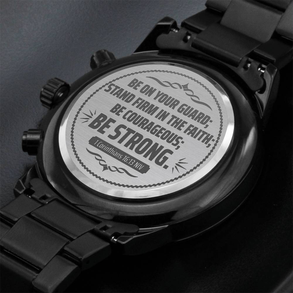 Be on Your Guard (1 Corinthians 1613 NIV) – Men's Watch — product image 2