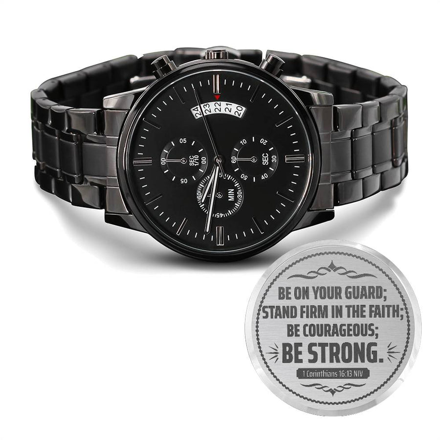 Be on Your Guard (1 Corinthians 1613 NIV) – Men's Watch — product image