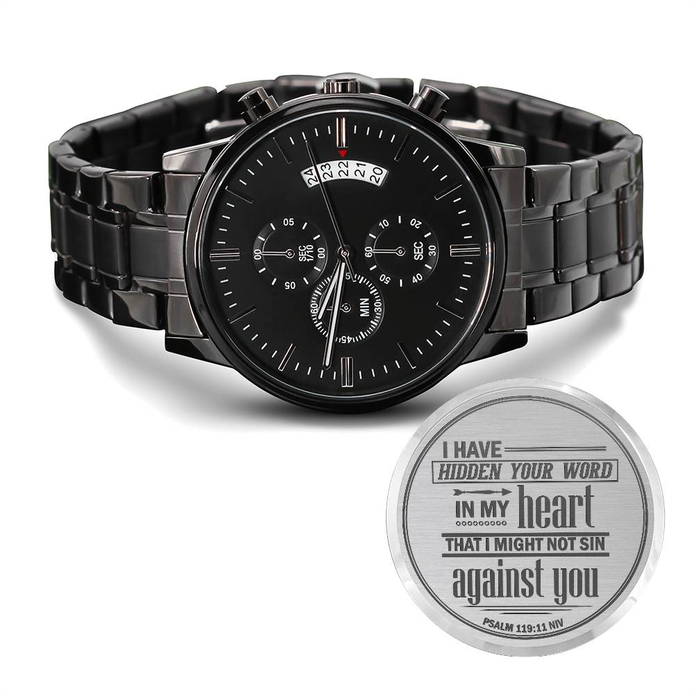 I Have Hidden Your Word (Psalm 11911) – Men's Watch — product image