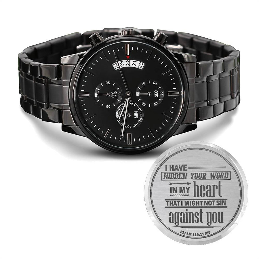 I Have Hidden Your Word (Psalm 11911) – Men's Watch — product image