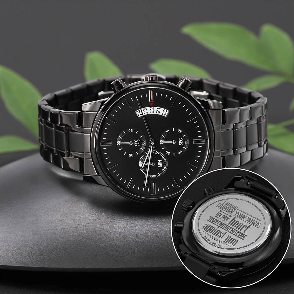 I Have Hidden Your Word (Psalm 11911) – Men's Watch — product image 5