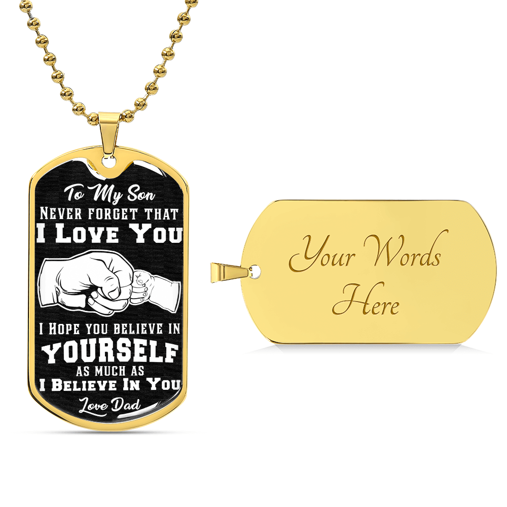 Believe In Yourself - Dog Tag Necklace — product image 4